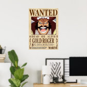 Poster GOLD ROGER Une pièce recherchée (Bureau à domicile)