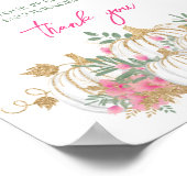 Poster Gold rose blanc Citrouille Petit bébé temps Capsul (Coin)