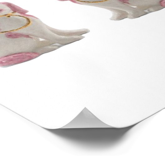 Poster Gold Rose Staffordshire Chien Chien Chien Chiens I (Coin)