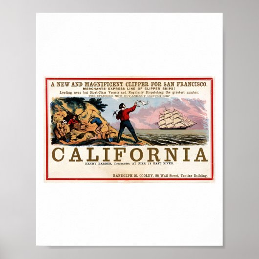 Poster Gold Rush California (Devant)