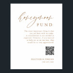 Poster Gold Rustic Honeymoon Fund QR Wishing Well Sign<br><div class="desc">Dites "Je le fais" à un mariage moderne ! Vous planifiez un mariage ? Vous aurez besoin de calligraphie moderne signes de mariage, décorations de table mariages, et minimaliste mariage de calligraphieRustic Honeymoon Fund QR Wishing Well Sign. Nous offrons des styles de calligraphie modernes pour tous vos besoins. Commandez sur...</div>