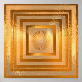 Poster GOLD Sparkle Mandala (Devant)