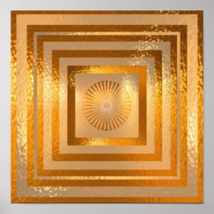 Poster GOLD Sparkle Mandala