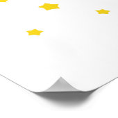 Poster Gold Stars Faux Parties scintillant Fête Anniversa (Coin)