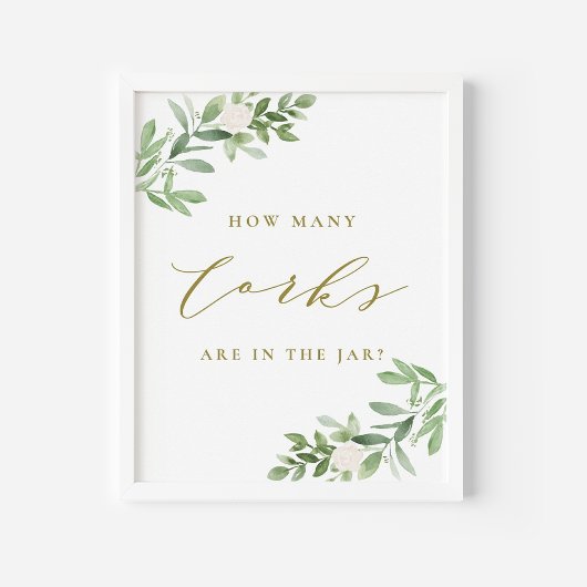 Poster Gold verdure Combien de lièges sont dans le jeu Ja