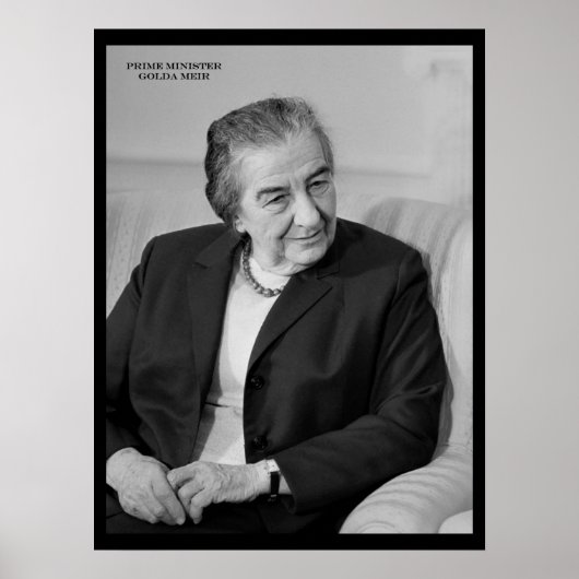 Poster Golda Meir, Premier ministre israélien (Devant)