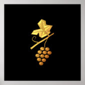Poster Golden "3-D" Grapes (Devant)