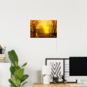 Poster Golden Autumn John Atkinson Grimshaw (Bureau à domicile)