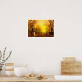 Poster Golden Autumn John Atkinson Grimshaw (Cuisine)
