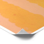 Poster Golden Autumnal Floral rose or Abstrait (Coin)