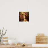 Poster Golden Beauty Steampunk Art numérique Imprimer (Cuisine)