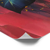 Poster Golden Bloom – Vibrant Abstract Floral Expression (Coin)