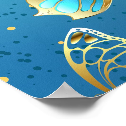 Poster Golden butterflies (Coin)
