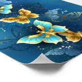 Poster Golden butterflies (Coin)