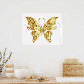 POSTER GOLDEN BUTTERFLY (Cuisine)