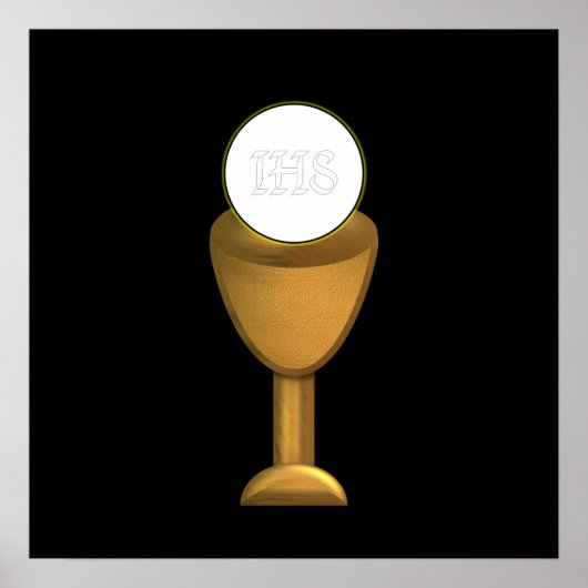 Poster Golden Chalice and Host (Devant)