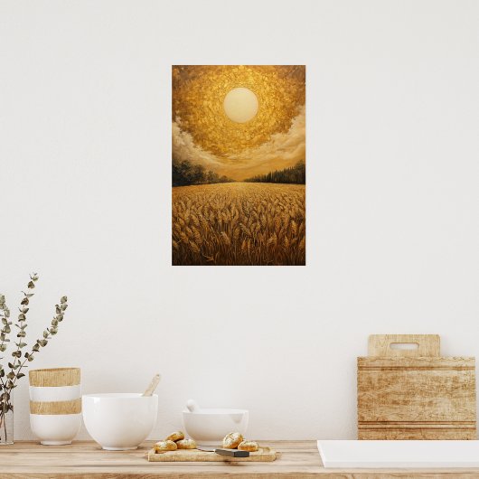 Poster Golden cornfield (Cuisine)