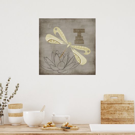 Poster Golden Dragonfly (Cuisine)