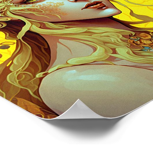 Poster Golden Elf Fairy Fae Imaginaire Art (Coin)