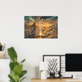Poster Golden Elven Fantasy Light Impressionist Fantasy (Bureau à domicile)