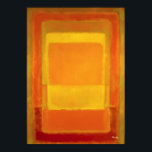 Poster Golden Ember Color Field Abstract Modern Art<br><div class="desc">A luminous color field abstract artwork featuring radiant rectangles of golden yellow,  amber and warm orange layered in soft atmospheric pigment. The glowing central field creates warmth and harmony while surrounding tones add depth and balance. Ideal contemporary abstract art for minimalist interiors and modern design lovers.</div>