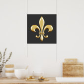 Poster Golden Fleur De Lis (Cuisine)