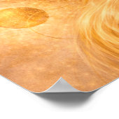 Poster Golden Flow Abstract Wall Art – Luxury Gold Energy (Coin)