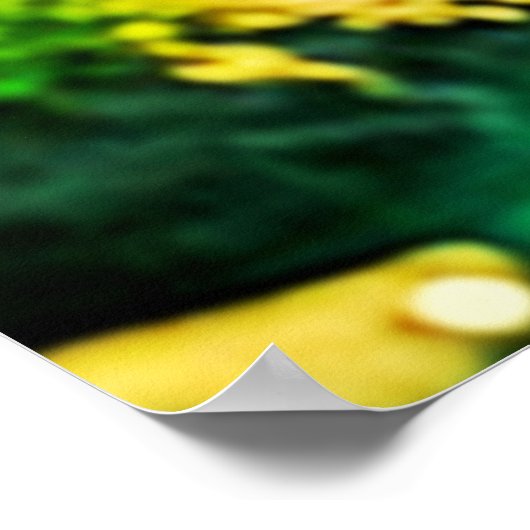 Poster Golden Forest Stream Peaceful Art (Coin)