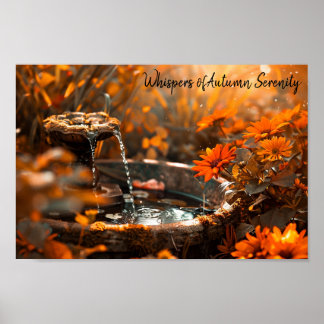 Poster Golden Garden Splendor