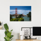 Poster Golden Gate Bridge (Thuiskantoor)