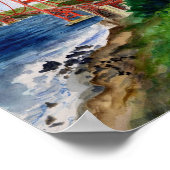Poster Golden Gate Bridge (Hoek)