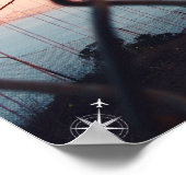 Poster Golden Gate Bridge (Hoek)