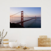Poster Golden Gate Bridge à Sunrise imprimer/affiche (Cuisine)