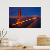Poster Golden Gate Bridge, Californie 2 (Cuisine)