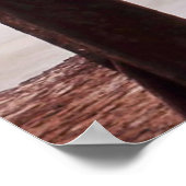 Poster Golden Gate Bridge contre les montagnes (Coin)