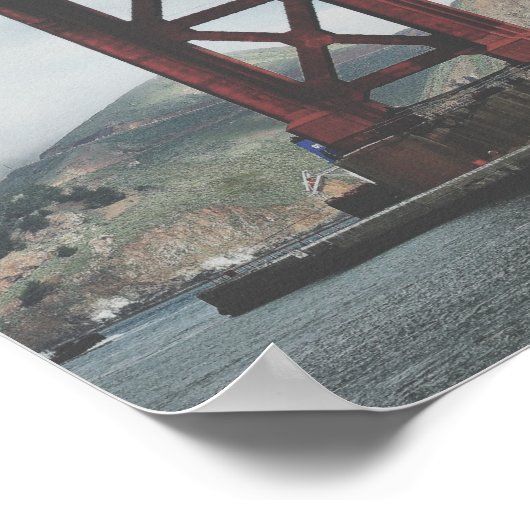 Poster Golden Gate Bridge dans le brouillard (Coin)