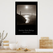 Poster Golden Gate Bridge dans le brouillard #3 (Cuisine)
