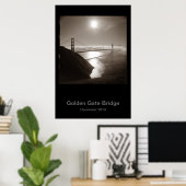 Poster Golden Gate Bridge dans le brouillard #3 (Bureau à domicile)