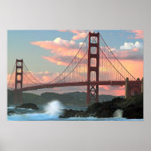 Poster Golden Gate Bridge de Baker Beach (Devant)