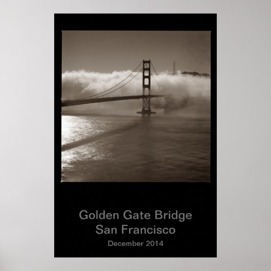 Poster Golden Gate Bridge déc 2015 #1 (Devant)