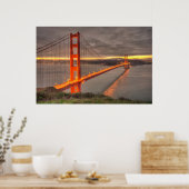 Poster Golden Gate Bridge Erie Sunrise (Cuisine)