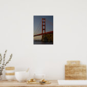 Poster Golden Gate Bridge et San Francisco (Cuisine)