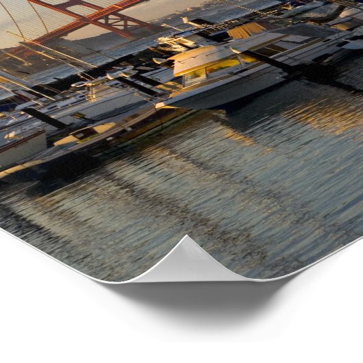 Poster Golden Gate Bridge et San Francisco 2 (Coin)