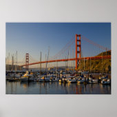Poster Golden Gate Bridge et San Francisco 2 (Devant)