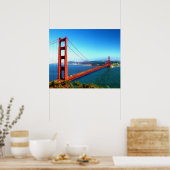 Poster Golden Gate Bridge - San Francisco (Cuisine)