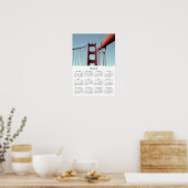 Poster Golden Gate Bridge San Francisco 2026 Calendrier (Cuisine)