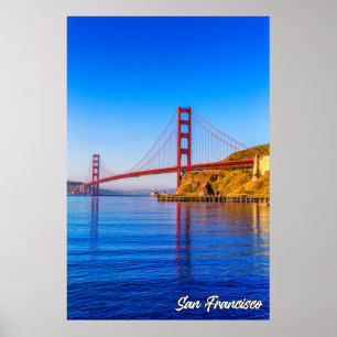 Poster Golden Gate Bridge, San Francisco, Californie