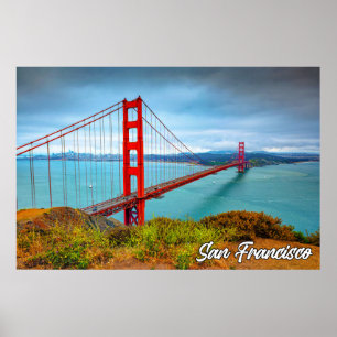Poster Golden Gate Bridge, San Francisco, Californie