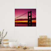 Poster Golden Gate Bridge, San Francisco, Californie, 4 (Cuisine)