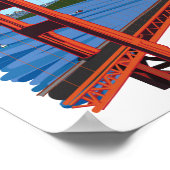 Poster Golden Gate Bridge San Francisco Illustration (Coin)